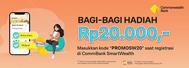 Giveaway Rp20,000,- Now is the time for you to invest in CommBank SmartWealth